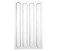 40Pcs Rectangle Clear Cabinet Door Bumpers Strips Clear Door Stopper Wall Protector from Chair Back Self Adhesive Rubber Bumper for Shower Doors Kitchen Drawers Furniture