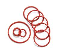 40Pcs Red Rubber O Ring, 48mm x 45mm x 1.5mm, Oil Resistant Round Ring Seal for Valve Seal,Red,48mm x 45mm x 1.5mm