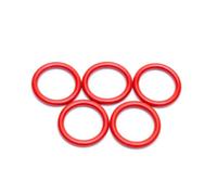 40Pcs Red Silicone High and Low Temperature Resistant O-Rings,Inner Diameter 135mm,Outer Diameter 142mm,Thickness 3.5mm
