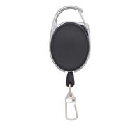 40pcs Retractable Badge Reel Heavy Duty Black for Nurse Hospital ID Lanyard Name Tag Card Holder for Key Ring ID Card