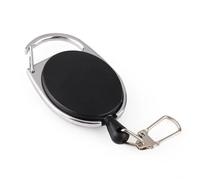 40pcs Retractable Pull Badge Reel ID Lanyard Keychain Name Tag Card Holder Recoil Belt Keyring Key Chain for Key Ring ID Card