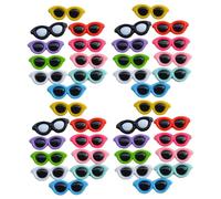 40Pcs Retro Sunglasses for Women Cartoon Colorful Flatback Resin Charm Cute Jewelry Embellishments for DIY Hair Clip Phone Case Ornament