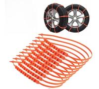 40PCS Reusable Anti Snow Chains of Car, Car Snow Chains Non-Slip Cable Tie,Snow Tire Chains for Suv Car Pickup Trucks,Universal Adjustable Snow Tire Chain for Emergency