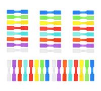 40pcs Reusable Cable Labels, Hook and Loop Wire Tags for Organizing Wires and Identification, for Home Office Management, Waterproof Handwriting Marker Tag (8 Colors)