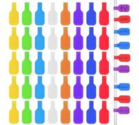 40PCS Reusable Cable Labels, Self-Adhesive Cable Labels Tags Write on, 1.77x0.78In CCables Tags, 8 Colors, for Electronics, Computers Cables Management and Recognition