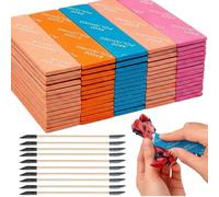 40Pcs Sanding Sticks set Sponge Matchsticks for Model Detailing Polishing Wet Dry Reuse Mutible Grits Abrasive for Plastic Metal Wood and Jewelry