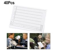 40pcs Scorecard Sheets 6x3.9in Coated Paper For Durable Smooth Writing For Score Keeping For Pages for Clubs Referees and Players Game Record Accessories White