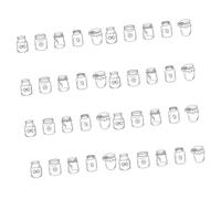 40Pcs See Through Plant Print Bookmarks Waterproof Clear Bookmarks for Reading Scrapbooking Home Decoration Reading Decoration Items