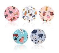 40pcs Sensor Covers Patches for Libre 2/3, Cute Pet Dog Cat Pattern Breathable Monitor Adhesive Patches Stickers Waterproof & Sweatproof CGM Overpatch (5 Styles)