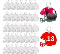40Pcs/set Sublimation Keychain Metal Heat Transfer Keychain Board Keyring For 3 Shapes Blanks Helmet Shirt Thermal Transfer