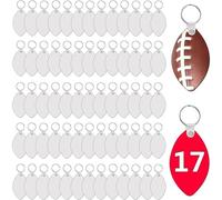 40Pcs/set Sublimation Keychain Metal Heat Transfer Keychain Board Keyring For 3 Shapes Blanks Helmet Shirt Thermal Transfer