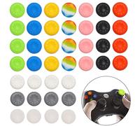 40Pcs Silicone Xbox Thumb Grips Cap Cover,Joystick Silicone Accessories Replacement Parts for PS2, PS3, PS4, PS5, Xbox 360, Xbox One, Xbox Series X/S Controller, Multi-color