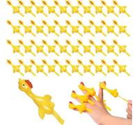 40PCS Slingshot Chicken Stretchy Flying Chickens Flick Toy, Sticky Rubber Chickens Flying Chicken Slingshot Stretchy Chicken Toy Gifts for Kids