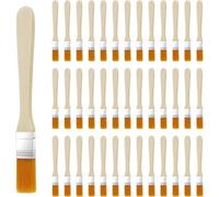 40Pcs Small Paint Brush Set Flat Paint Brush Painting Tools Trim Painting Kit
