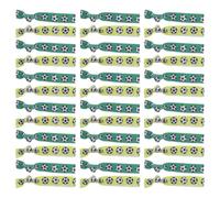 40pcs Soccer Wristbands with Vibrant Ball Patterns Nylon Spandex | Bright Colors and Bold Designs, Suitable for After-school Soccer Clubs and Matches, Festive Christmas Sports Accessory