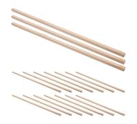 40pcs Square Wooden Dowel Sticks for Crafts, Unfinished Wood Rods