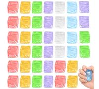 40Pcs Squishy Cubes, Sugar Cube Squishy Set, Random Colours, Sensory Ice Cube Shapes for Desk and Travel