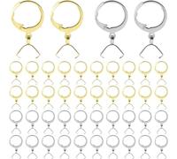 40pcs Stainless Steel French Earring Hooks Leverback Ear Wires Hypoallergenic Pendant Clasp Supplies for DIY Jewelry Making