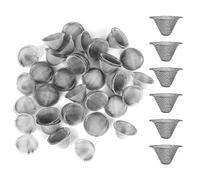 40Pcs Stainless Steel Pipe Screens Filter, Metal Wire Mesh Filter Reusable Tube Ball Screen, BowlMesh Gauzes Reusable Mesh Bowl Screens & BongBowl & Pipe Gauze for Pipe&Vaporizer