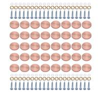 40pcs Steel Decorative Caps Covers Nails Glass Screws Kitchen Ceiling Hardware for Bathroom Panel & Kitchen Ceilings Commercial Wall Decors
