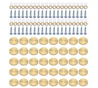 40pcs Steel Decorative Caps Covers Nails Glass Screws Kitchen Ceiling Hardware for Bathroom Panel & Kitchen Ceilings Commercial Wall Decors