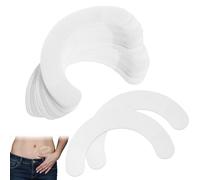 40PCS Stoma Bag Barrier Strips Covers Elastic Pressure Stoma Strips Curved Ostomy Barrier Tape Waterproof Ostomy Bag Skin Barrier Strip for Colostomy Bags
