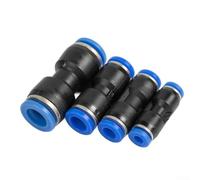 40pcs Straight Push Connectors Pneumatic Fittings Kit Air Line Couplings for Compressor Tools - Quick Release Plastic Adapters 4mm 6mm 8mm 10mm Tube