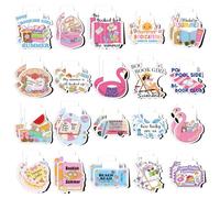 40Pcs Summer Reading Magnetic Bookmarks - Summer Vacation Funny Book Club Bookmarks, Cute Poolside Reading Bookish Page Marker Clips Readers Accessories for Book Lover Back to School Birthday Gift