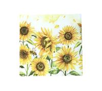 40Pcs Sunflower Paper Napkin Yellow Flower Disposable Napkins Sunflower Decorative Luncheon Dinner Paper Napkin Theme Party Birthday 6.5"