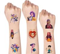 40pcs Temporary Tattoos for Kids,Cartoon Characters Movie Sticker Birthday Party Favors Gifts for Girl Boys Home Activity Class Prizes Carnival Christmas Rewards