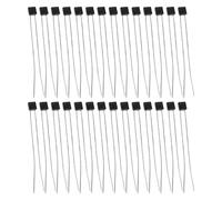 40pcs Thermal Link 2A 250V 105°C Double Lead Fuse for Motor Coil Safeguard | Square Plastic Soldering Integration, Design, Easy Installation Suitable for Household Motor and Exhaust Fan