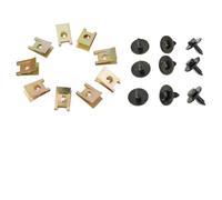 40pcs U-Nut Hex Screw Fastener Kit, Self-Tapping Bolts with Washer for BMW Undertray Sheet Metal Clip Fixing, 8mm Head 14mm Length