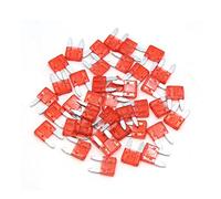 40Pcs Universal 10A Red Motorcycle Car Mini Casing Blade Style Fuse Protected circuits