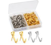40Pcs Wall Hooks Heavy Duty Picture Nails for Walls, Premium Picture Hanging Kit Heavy Duty, Reliable Hard Wall Picture Hooks for Drywall, Great for Command Hooks Picture Hanging Alternative.