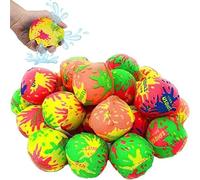 40Pcs Water Bomb Balls,5CM Colorful Soft Reusable Water Bombs for Pool Party Game