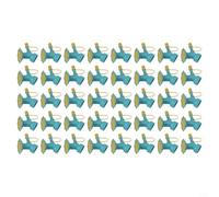 40pcs Watering Nozzle Head Sunflower Spray Bottle Top for Plant Care - Adjustable Plastic Sprinkler Cap Green Blue(Blue)