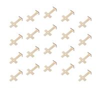 40pcs Wooden Crosses for Crafts 6.6 Inch Unfinished