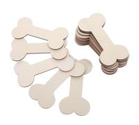 40pcs Wooden Dog Bone Cutouts for DIY Accessories