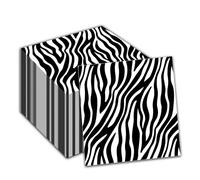 40Pcs Zebra Print Party Supplies Zebra Print Theme Party Paper Napkins Disposable Party Napkins Set Zebra Print Paper Luncheon Napkins Safari Zebra Print Theme Party Supplies
