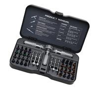 40Piece Ratcheting Screwdriver Set Ergonomic Design with Storage Case for Professional Mechanics DIYer Enthusiasts Multiple Bit Ratcheting Screwdriver Set