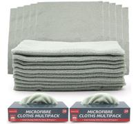 40PK Microfiber Cloths Edgeless Micro Fibre Small Cleaning Car Polishing Towel