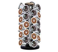 40pods K Cup Holders, K Cup Carousel, Coffee Pods Holder Storage Organizer Stand,Comes All in One Piece,No Assembly Required,1 Count,Black (Holds 40 Pods / Heavy Duty Base, Matte Black)
