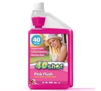 40Shot Pink 3 Pack - 3 x 1L Flush Rinse Concentrate - 120 Doses - Limescale Prevention & Fresh Flush Water - Biodegradable & pH Neutral