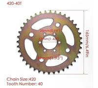 40T Rear 420 Sprocket for Mini Bikes - Heavy-Duty Steel Construction with 6-Hole Design, Compatible with For Coleman CT100U, For MEGA, For MOTO and For MOTOVOX