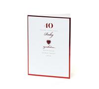 40th Anniversary Card - Wedding Anniversary Card - Anniversary Card for Couple - 40 Year Anniversary Card - Ruby Wedding Anniversary