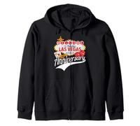 40th Anniversary Married 40 Years Las Vegas Anniversary Trip Zip Hoodie