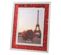 40th Anniversary Photo Frame with Crystal Border 5'x7' Picture