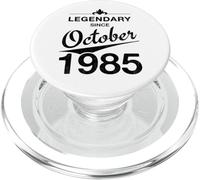 40th Birthday 40 Year Old Born in October 1985 Vintage PopSockets PopGrip for MagSafe