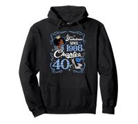 40th Birthday Black Queen Chapter 40 Fabulous Since 1986 Pullover Hoodie