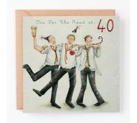 40th Birthday Card" One For The Road at 40" (Men Who Love Life)